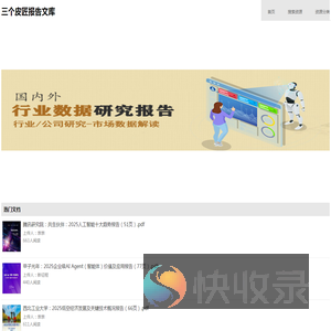 三个皮匠报告