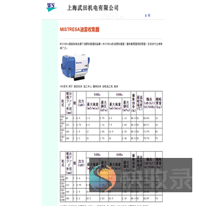 MISTRESA油雾收集器