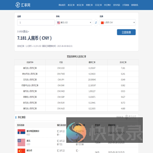 实时汇率查询