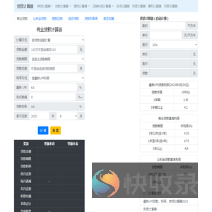 房贷计算器2025年最新版