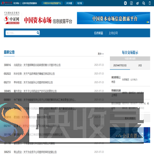 中国资本市场信息披露平台