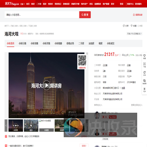 【天津海河大观小区,二手房,租房】