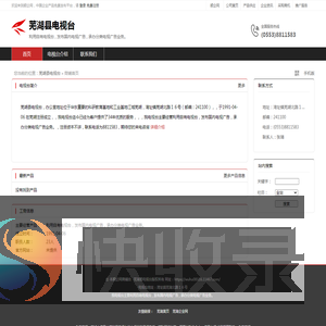 芜湖县电视台：利用自有电视台,发布国内电视广告,承办分类电视广告业务