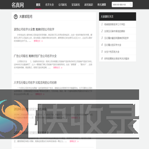 名真网