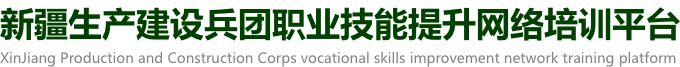 新疆生产建设兵团职业技能提升网络培训平台